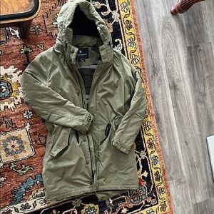Scotch & Soda Green Jacket with Hood
